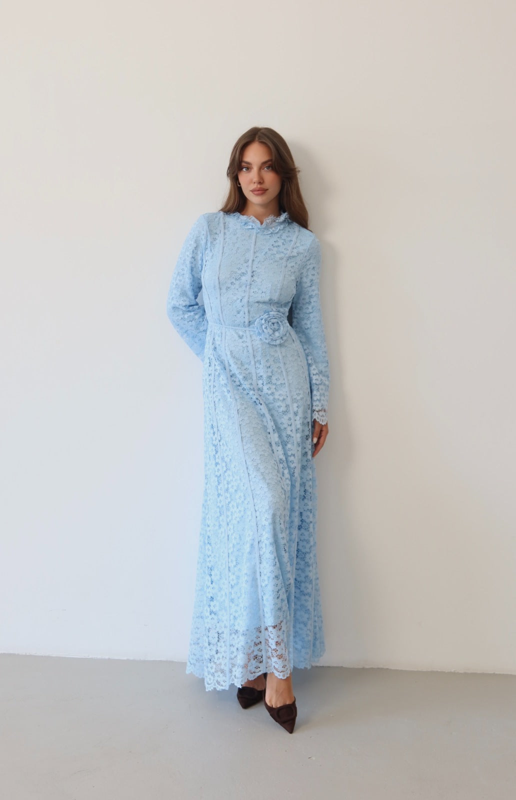 Baby Blue Romance Dantel Elbise